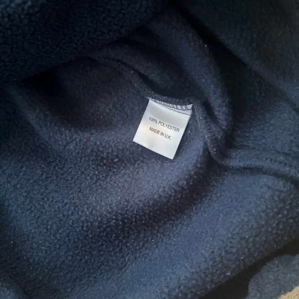 University of Cambridge Fleece Quarter Zip men's XXL Colorblock made in UK